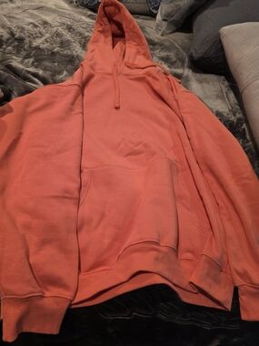 Coral Hoodie Sweatshirt - Pullover Hooded Sweatshirt